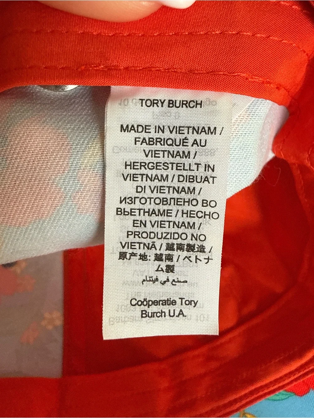 Tory Burch Printed Love Cap In Wildflower NWOT
